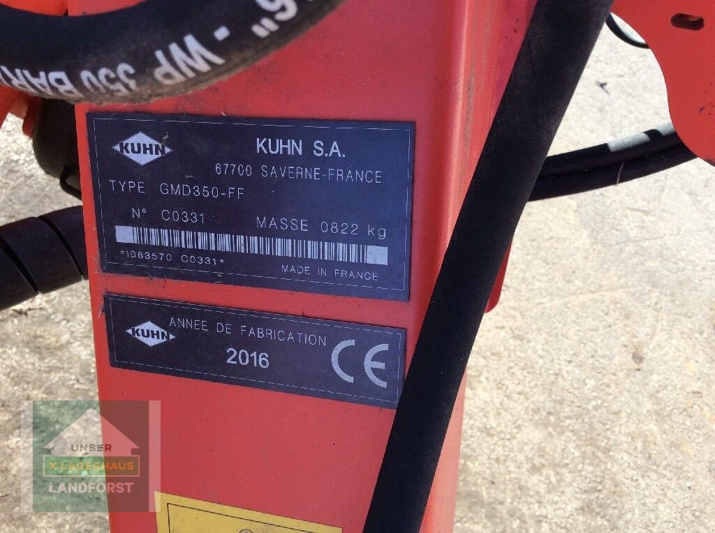 Mähwerk typu Kuhn GMD 350, Gebrauchtmaschine v Kobenz bei Knittelfeld (Obrázek 4)