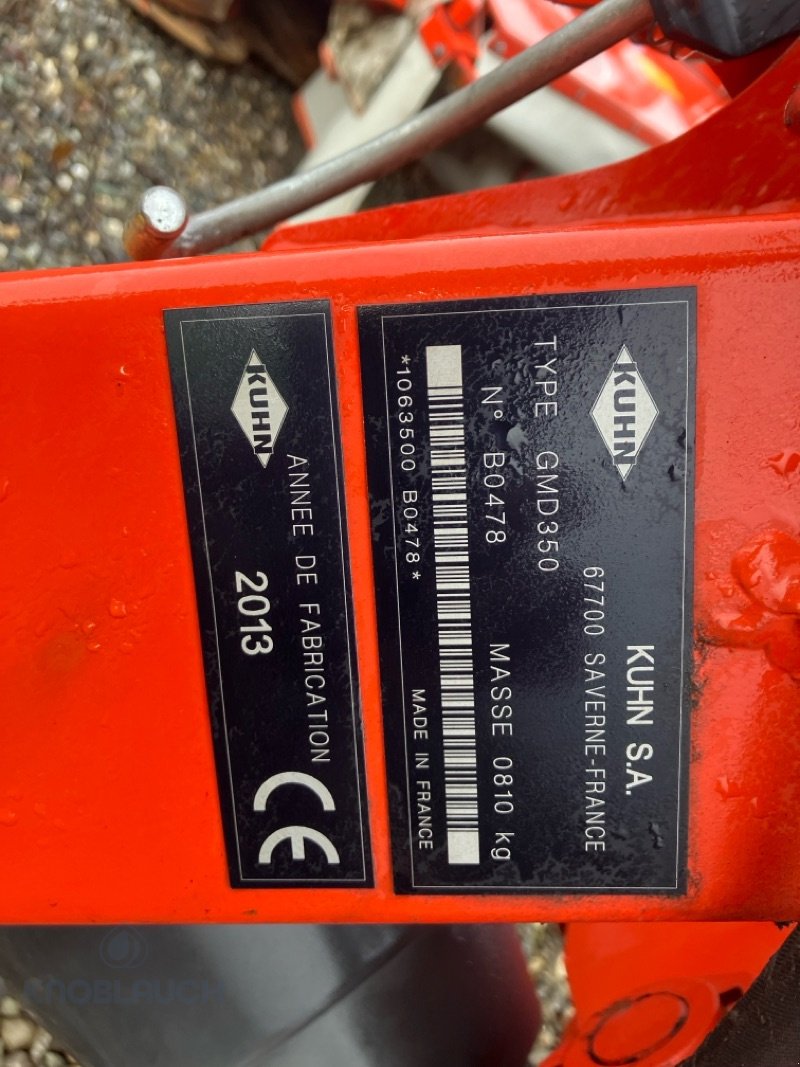 Mähwerk del tipo Kuhn GMD 350, Gebrauchtmaschine en Stockach (Imagen 2)