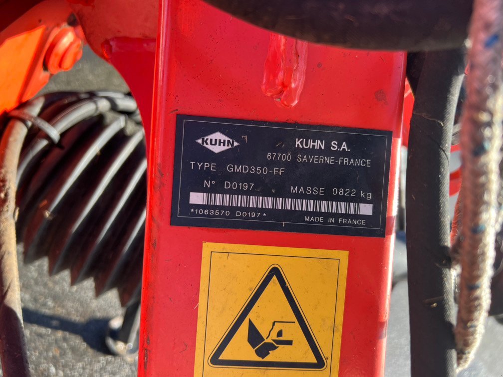 Mähwerk типа Kuhn GMD 350, Gebrauchtmaschine в SAINT GAUDENS (Фотография 9)
