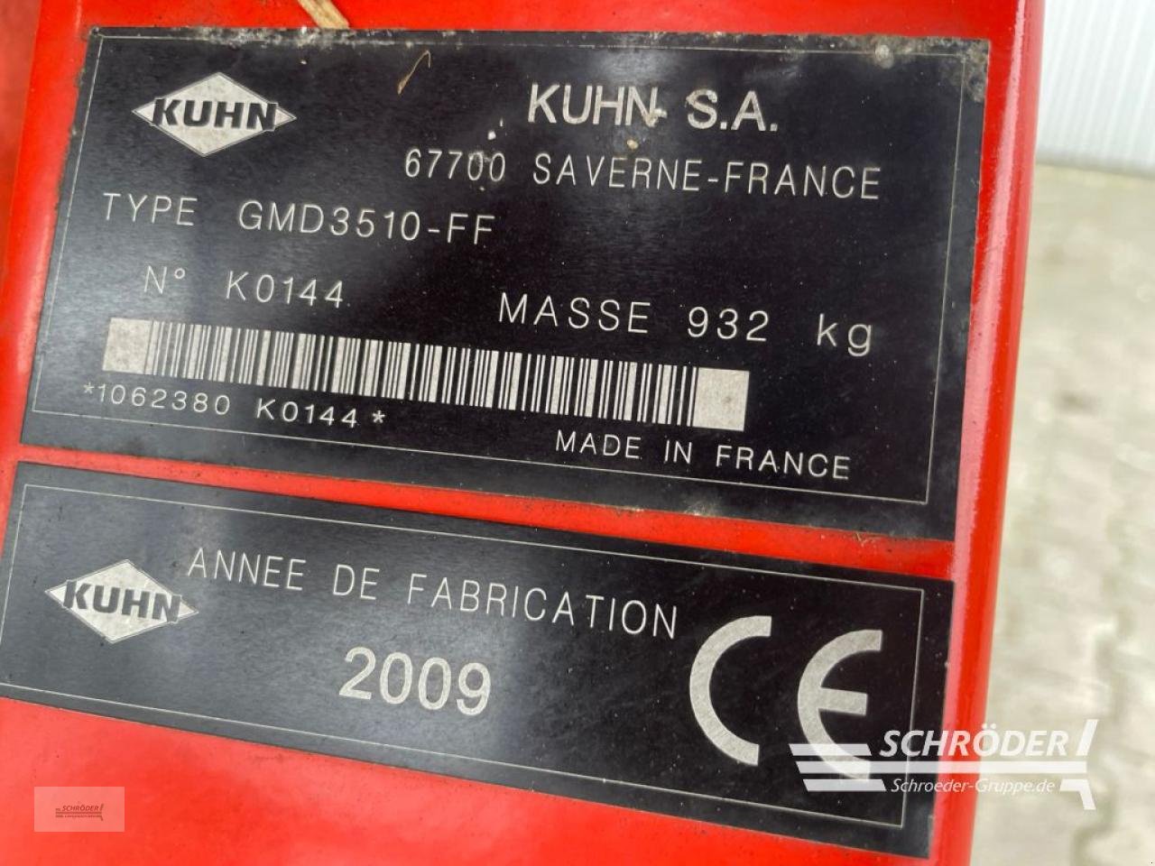 Mähwerk типа Kuhn GMD 3510 FF LIFT CONTROL, Gebrauchtmaschine в Wildeshausen (Фотография 10)