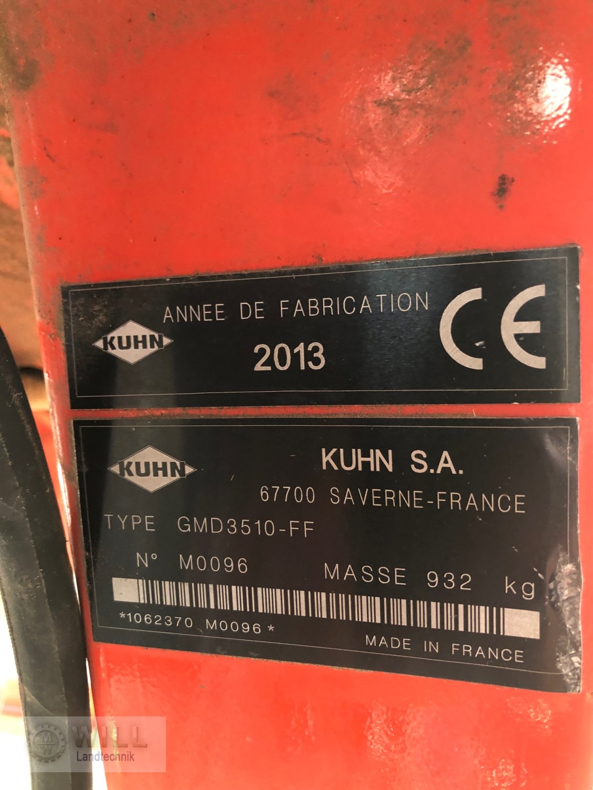 Mähwerk typu Kuhn GMD 3510 FF, Gebrauchtmaschine v Rudendorf (Obrázek 8)