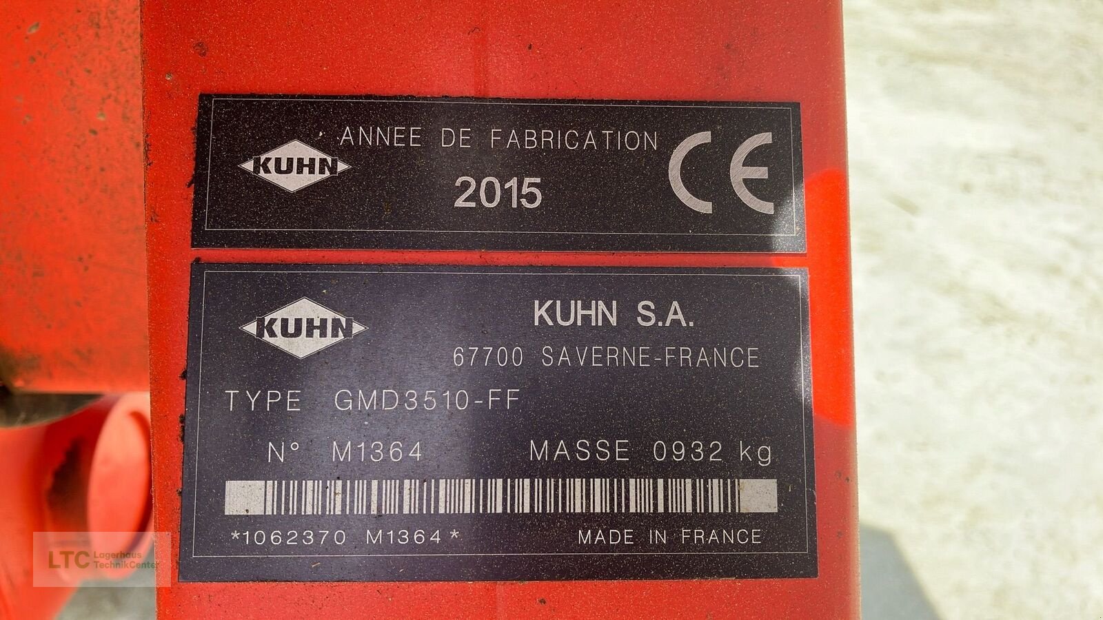 Mähwerk a típus Kuhn GMD 3510 FF, Gebrauchtmaschine ekkor: Kalsdorf (Kép 10)