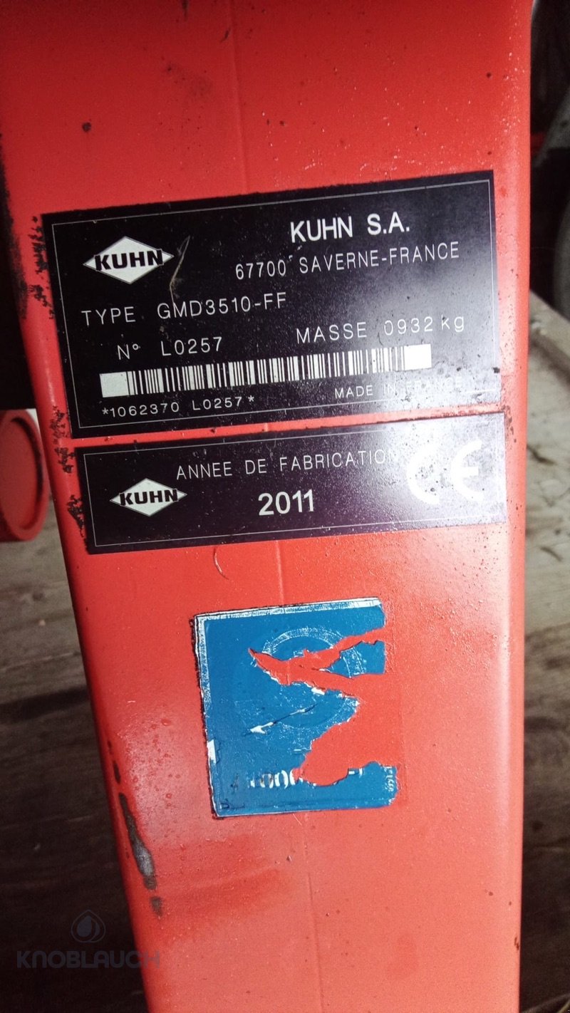 Mähwerk tip Kuhn GMD 3510, Gebrauchtmaschine in Stockach (Poză 5)