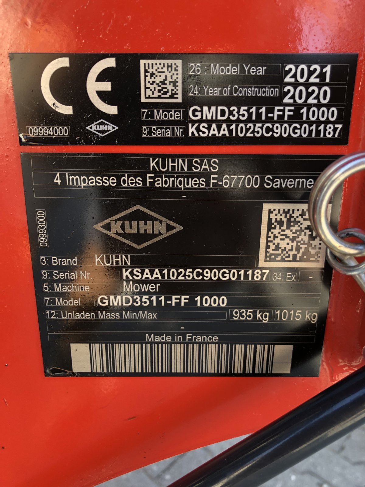 Mähwerk типа Kuhn GMD 3511 FF, Gebrauchtmaschine в Bodenkirchen (Фотография 9)