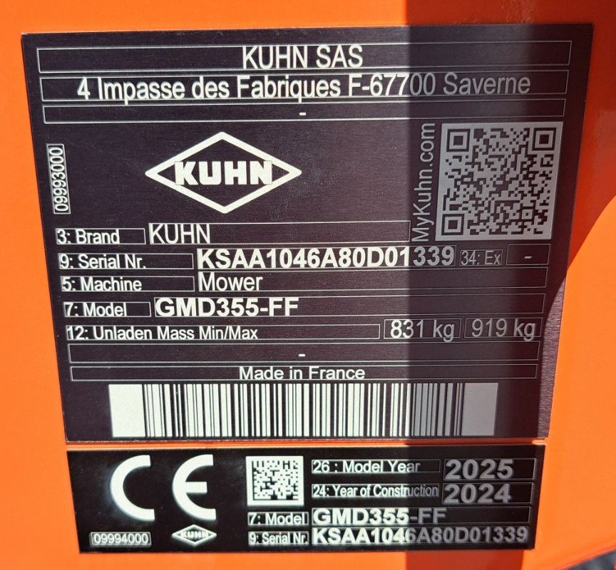 Mähwerk от тип Kuhn GMD 355-FF, Neumaschine в Burkau (Снимка 7)