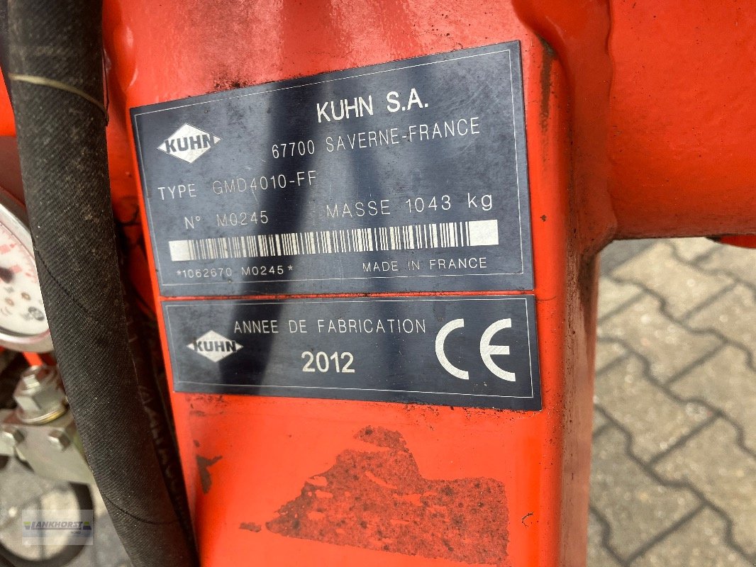 Mähwerk typu Kuhn GMD 4010 FF, Gebrauchtmaschine v Aurich (Obrázek 13)