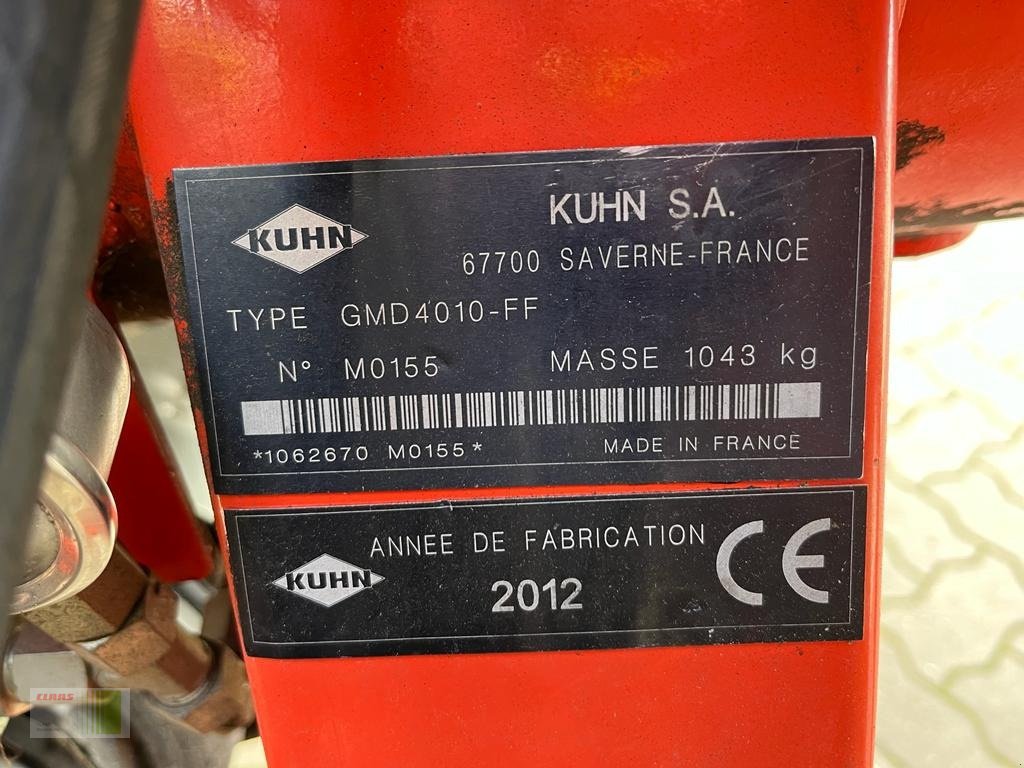 Mähwerk typu Kuhn GMD 4010-FF, Gebrauchtmaschine v Schenefeld (Obrázek 7)