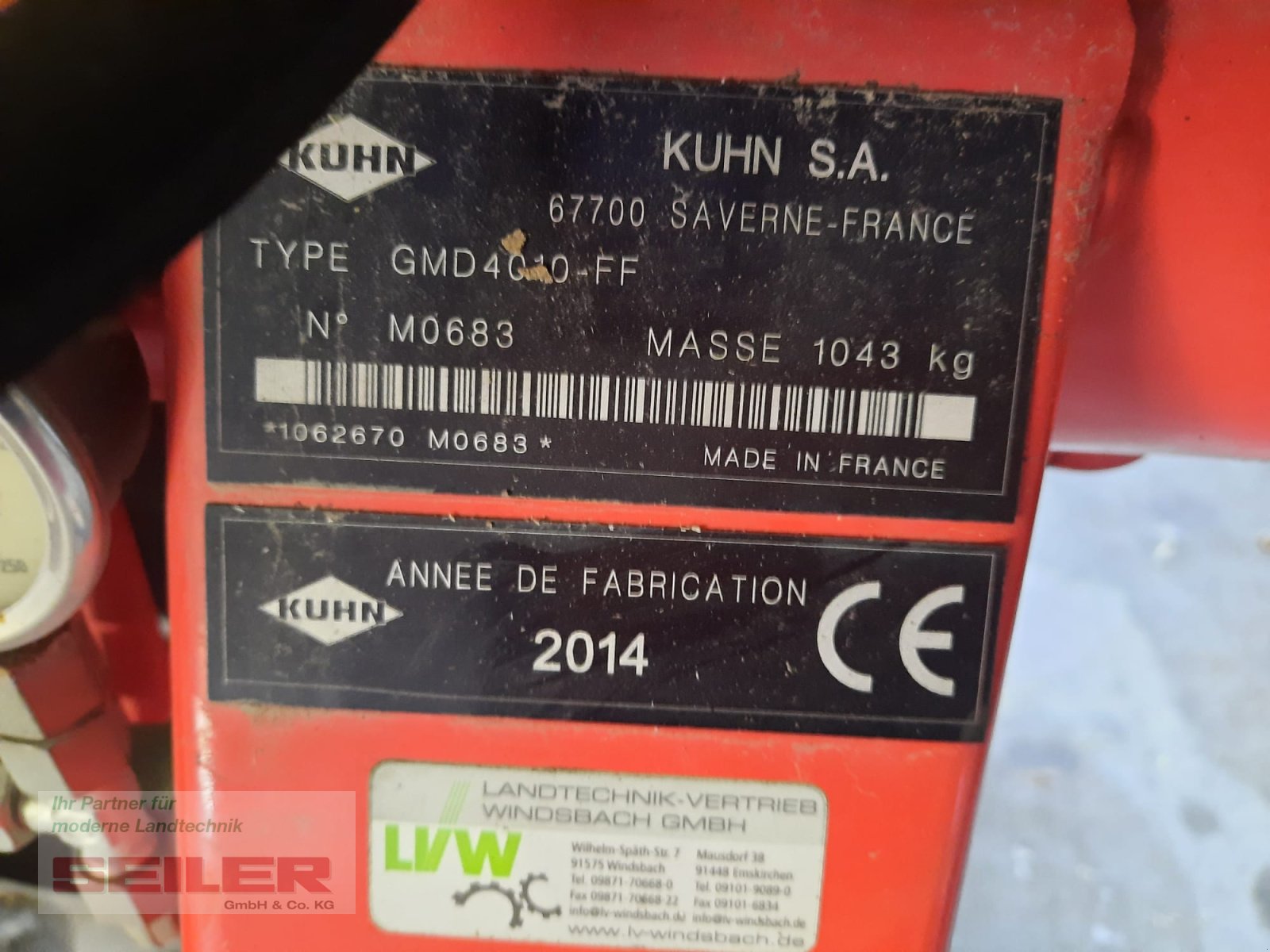 Mähwerk типа Kuhn GMD 4010 Lift-Control Mähwerk 4m, Gebrauchtmaschine в Ansbach (Фотография 7)