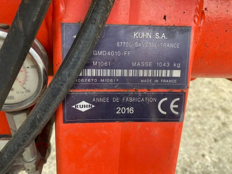Mähwerk του τύπου Kuhn GMD 4010, Gebrauchtmaschine σε Dol-de-Bretagne (Φωτογραφία 4)