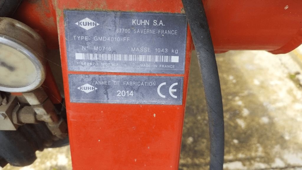 Mähwerk tipa Kuhn GMD 4011FF, Gebrauchtmaschine u ENNEZAT (Slika 2)