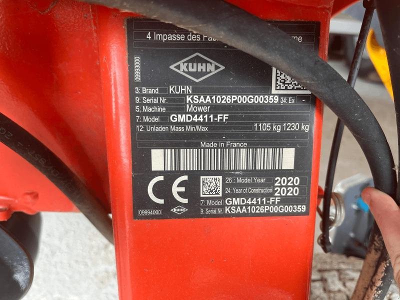Mähwerk типа Kuhn GMD 4411, Gebrauchtmaschine в LE PONT CHRETIEN (Фотография 5)
