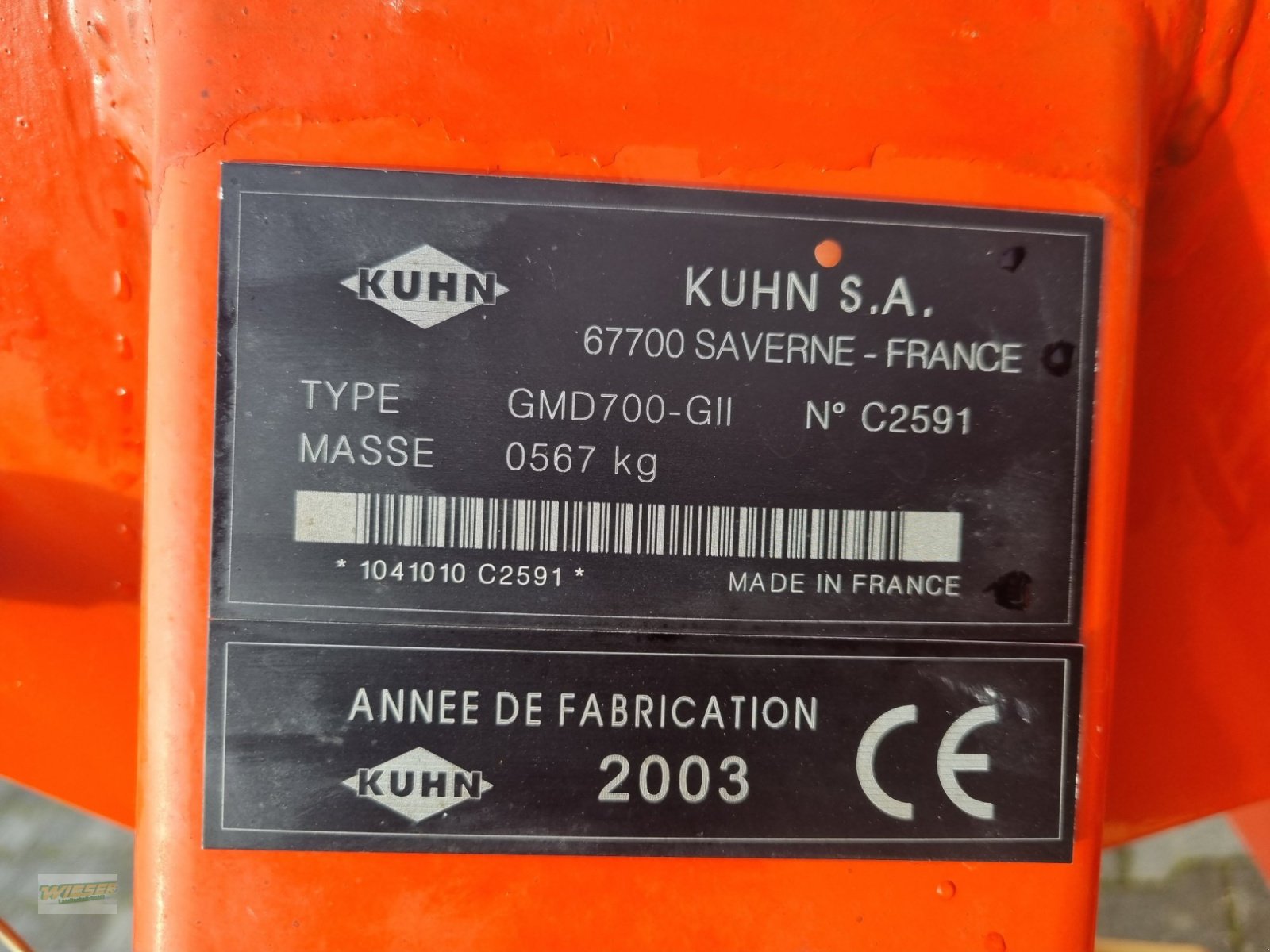 Mähwerk typu Kuhn GMD 700 G II, Gebrauchtmaschine v Frauenneuharting (Obrázek 11)