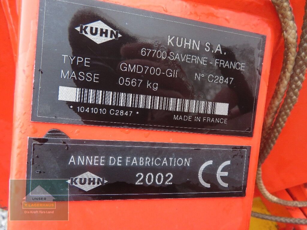Mähwerk del tipo Kuhn GMD 700, Gebrauchtmaschine In Hofkirchen (Immagine 5)