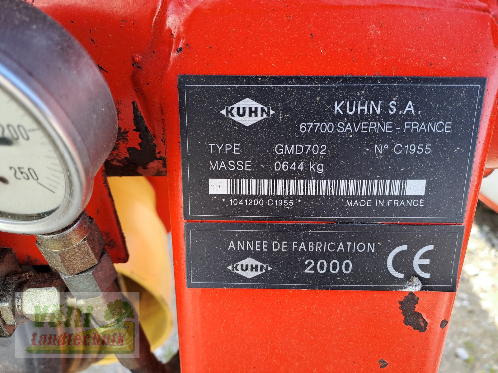Mähwerk des Typs Kuhn GMD 702 Lift Control, Gebrauchtmaschine in Hutthurm bei Passau (Bild 5)