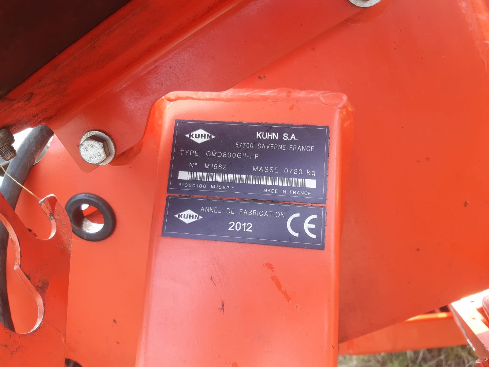 Mähwerk типа Kuhn GMD 800 G II, Gebrauchtmaschine в Windorf (Фотография 7)