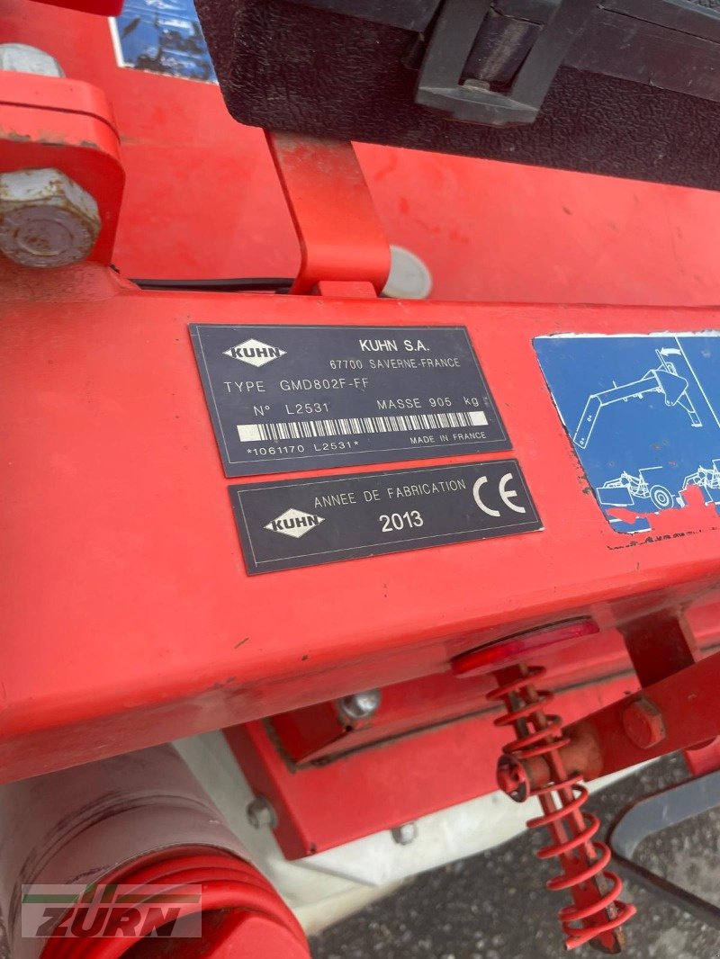Mähwerk of the type Kuhn GMD 802 F-FF, Gebrauchtmaschine in Schöntal-Westernhausen (Picture 6)
