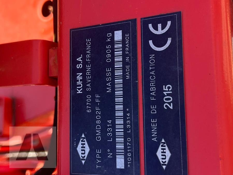 Mähwerk van het type Kuhn GMD 802 F-FF, Gebrauchtmaschine in Regensburg (Foto 10)