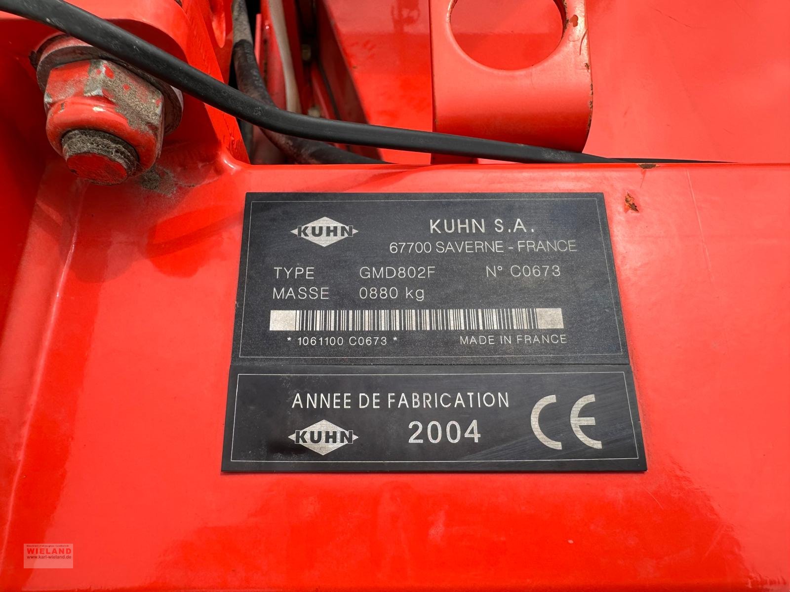 Mähwerk of the type Kuhn GMD 802 F, Gebrauchtmaschine in Lossburg-Wittendorf (Picture 8)