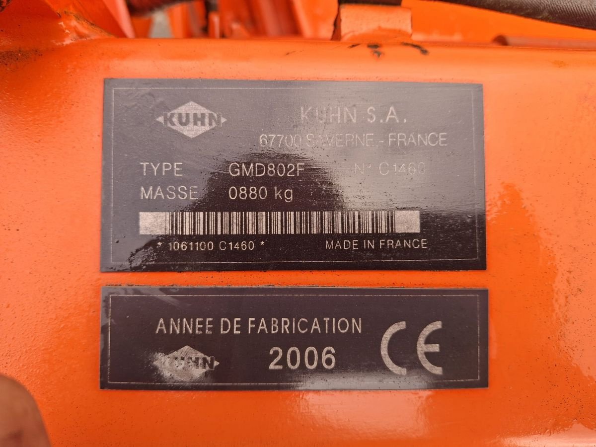Mähwerk of the type Kuhn GMD 802 F, Gebrauchtmaschine in Hopfgarten (Picture 9)