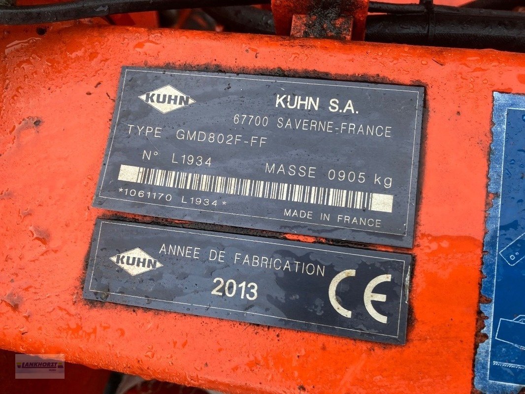 Mähwerk typu Kuhn GMD 802 F, Gebrauchtmaschine v Aurich (Obrázek 14)
