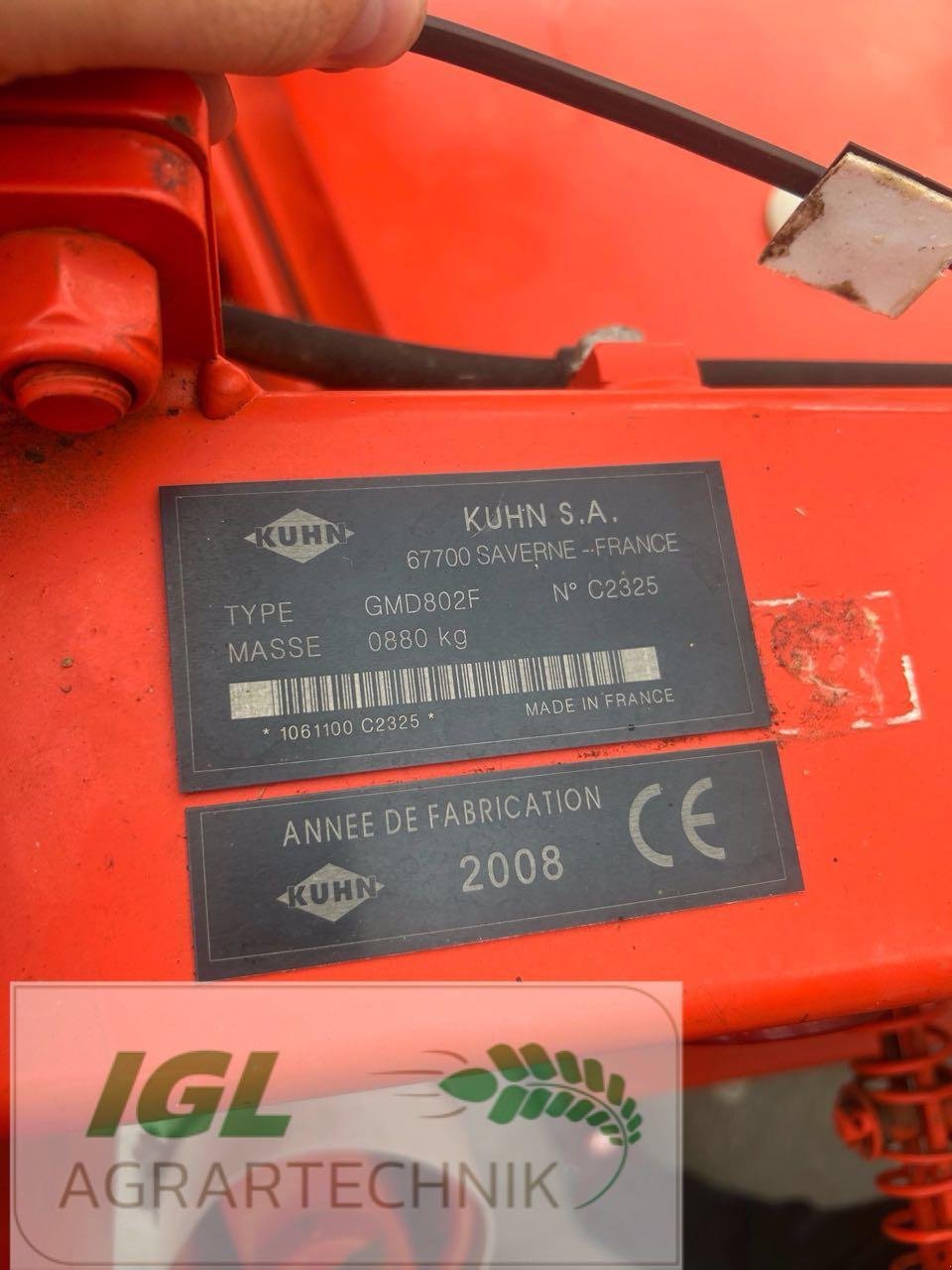 Mähwerk του τύπου Kuhn GMD 802 F, Gebrauchtmaschine σε Nabburg (Φωτογραφία 5)