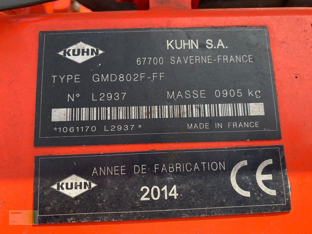 Mähwerk typu Kuhn GMD 802 F, Gebrauchtmaschine v Schenefeld (Obrázek 5)