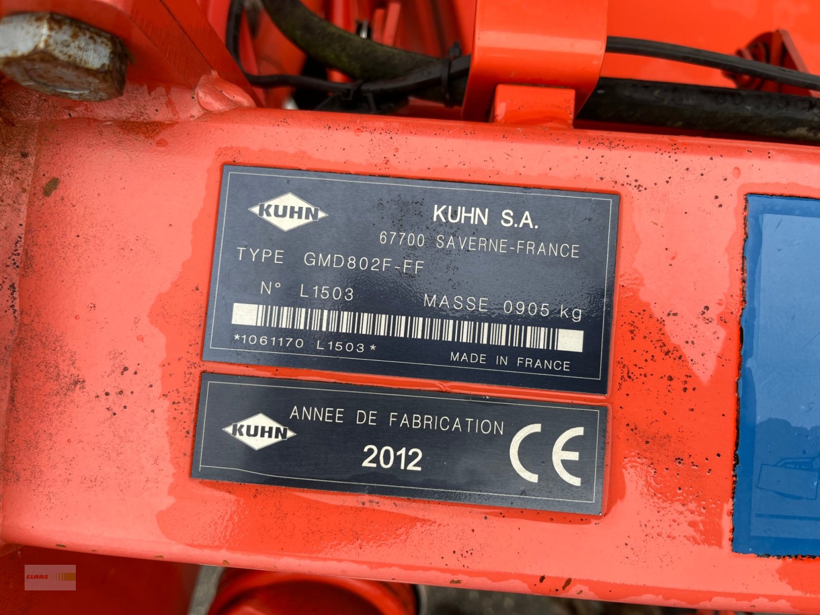 Mähwerk typu Kuhn GMD 802 FF, Gebrauchtmaschine w Langenau (Zdjęcie 8)