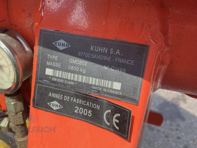 Mähwerk типа Kuhn GMD 802 Lift Control, Gebrauchtmaschine в Immendingen (Фотография 4)