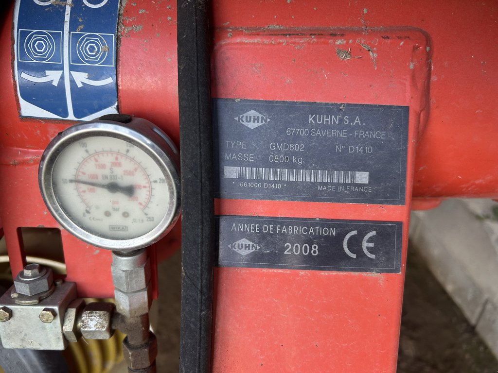 Mähwerk tip Kuhn Gmd 802, Gebrauchtmaschine in GUERET (Poză 4)