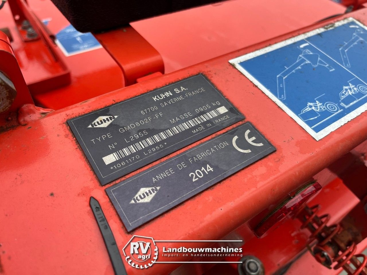 Mähwerk a típus Kuhn GMD 802F-FF, Gebrauchtmaschine ekkor: Zoeterwoude (Kép 3)