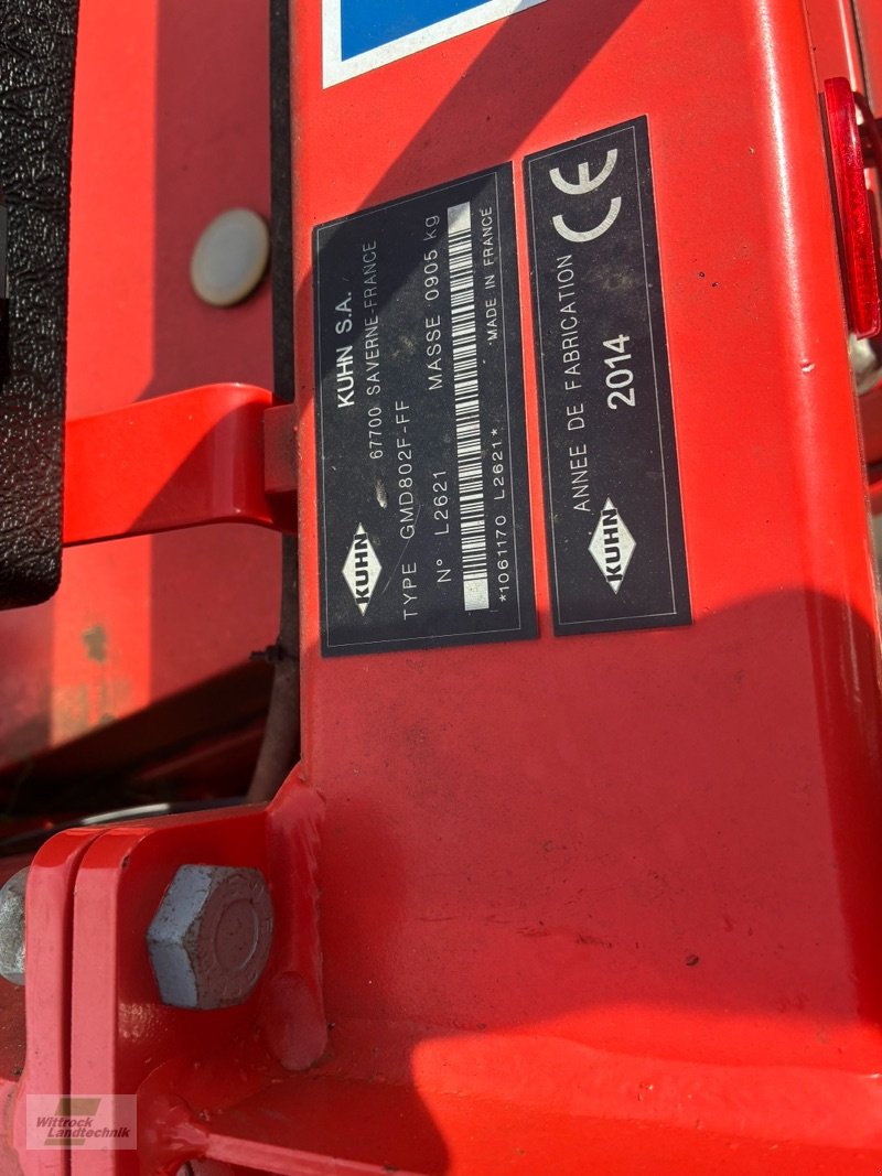 Mähwerk typu Kuhn GMD 802F-FF, Gebrauchtmaschine v Rhede / Brual (Obrázek 4)