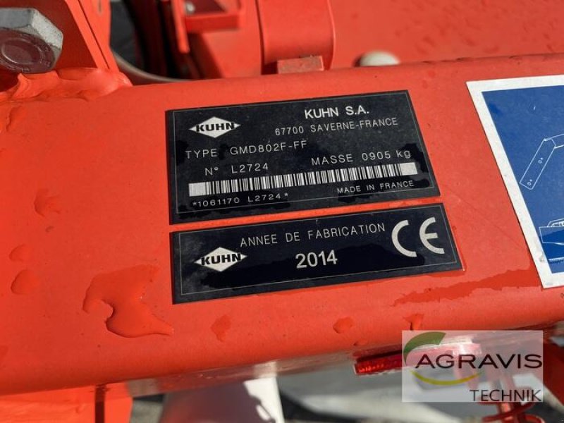 Mähwerk типа Kuhn GMD 802F FF, Gebrauchtmaschine в Alpen (Фотография 7)