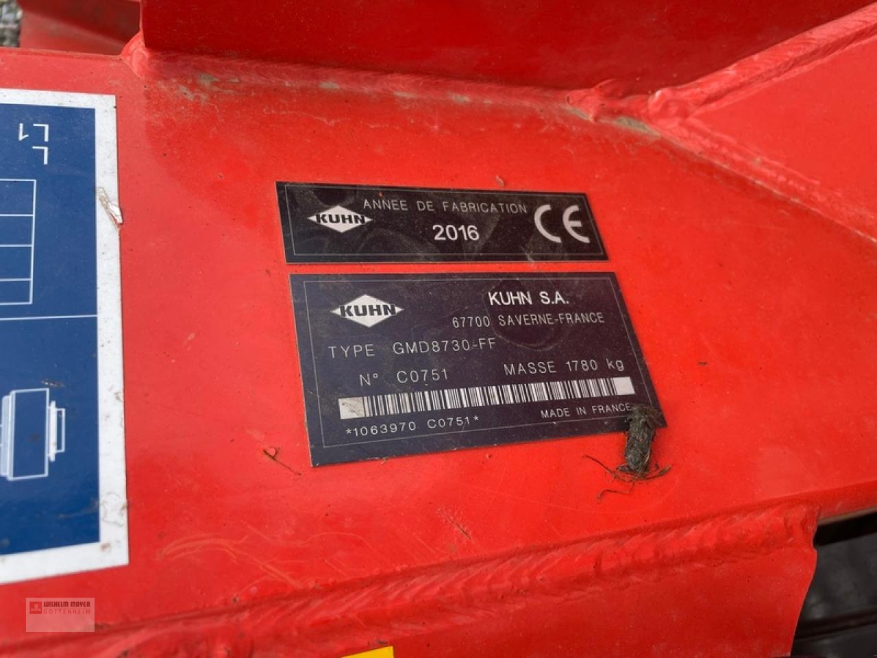 Mähwerk типа Kuhn GMD 8730-FF, Gebrauchtmaschine в Gottenheim (Фотография 7)