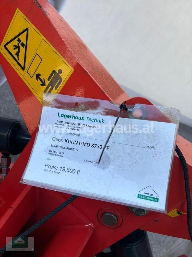 Mähwerk типа Kuhn GMD 8730 FF, Gebrauchtmaschine в Klagenfurt (Фотография 5)