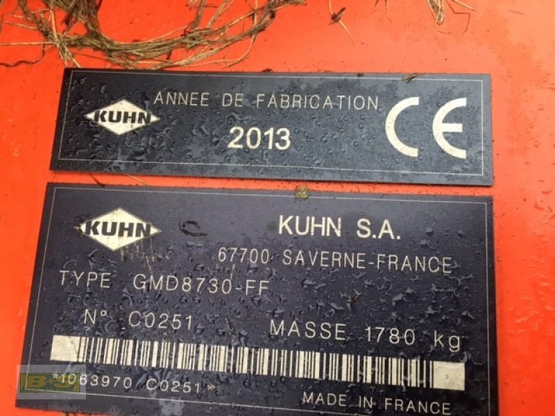 Mähwerk типа Kuhn GMD 8730, Gebrauchtmaschine в Klietz (Фотография 4)