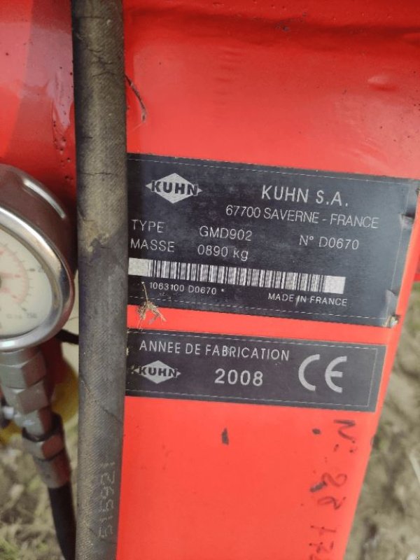 Mähwerk of the type Kuhn GMD 902, Gebrauchtmaschine in COGNAC LA FORET (Picture 5)