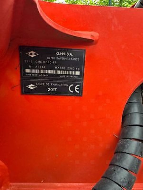 Mähwerk типа Kuhn GMD10030 et 3525, Gebrauchtmaschine в Muespach (Фотография 7)