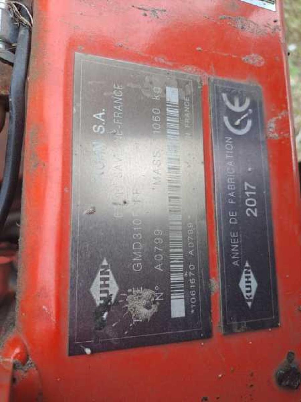 Mähwerk des Typs Kuhn GMD310F-FF, Gebrauchtmaschine in Vehlow (Bild 7)