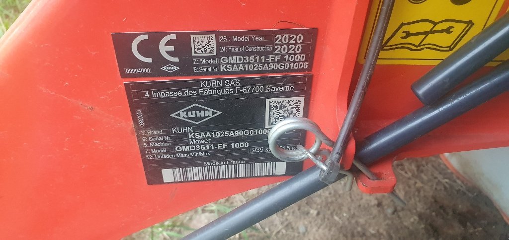 Mähwerk tipa Kuhn GMD3511 FF, Gebrauchtmaschine u BRECEY (Slika 5)