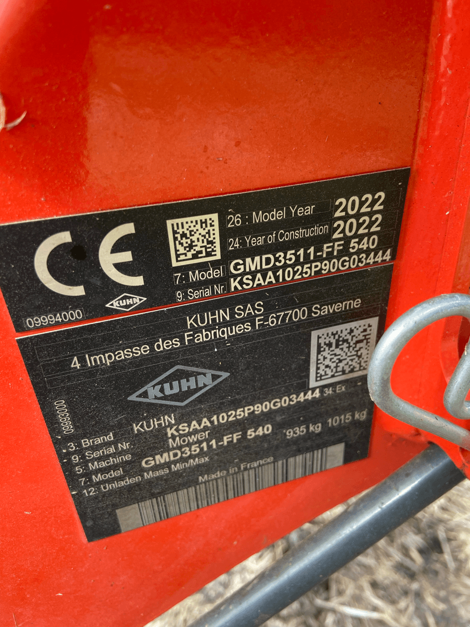 Mähwerk za tip Kuhn GMD3511-FF, Gebrauchtmaschine u HERLIN LE SEC (Slika 5)