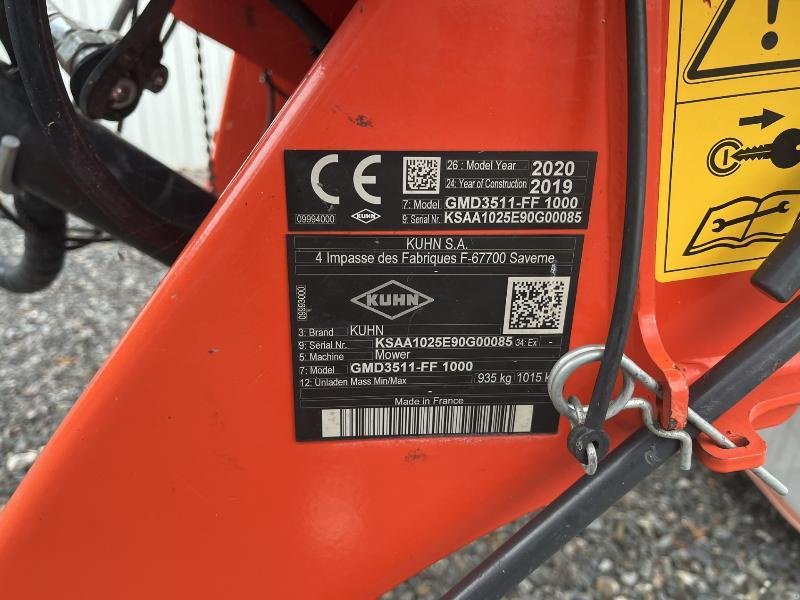 Mähwerk типа Kuhn GMD3511FF, Gebrauchtmaschine в CHATEAUBRIANT CEDEX (Фотография 6)