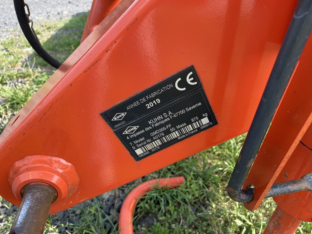 Mähwerk typu Kuhn GMD355FF, Gebrauchtmaschine v MAURIAC (Obrázek 8)