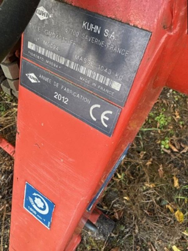Mähwerk of the type Kuhn GMD4010FF, Gebrauchtmaschine in les hayons (Picture 7)