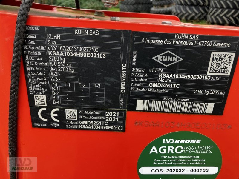 Mähwerk of the type Kuhn GMD5251TC, Gebrauchtmaschine in Spelle (Picture 11)