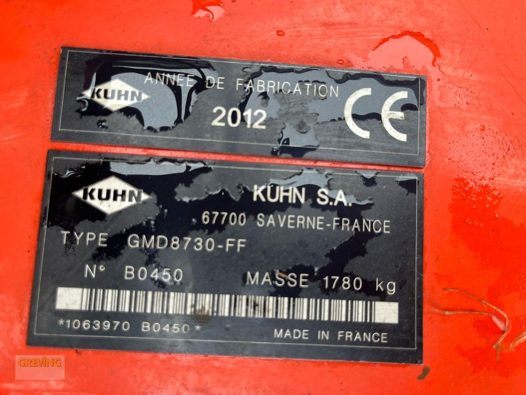 Mähwerk tipa Kuhn Kuhn GMD 8730 + GMD802F - FF Kombination, Gebrauchtmaschine u Ahaus (Slika 27)