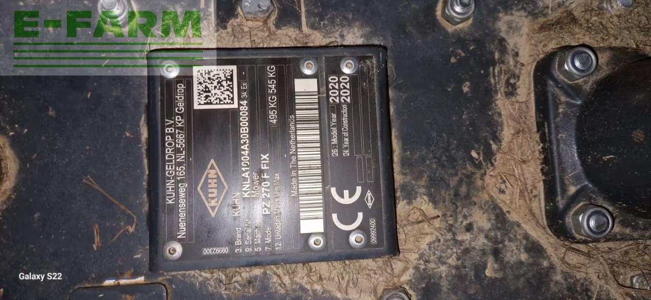 Mähwerk typu Kuhn PZ 270 F, Gebrauchtmaschine v Hamburg (Obrázek 5)