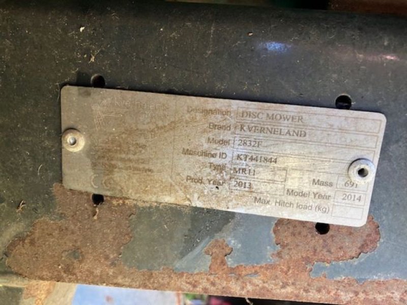 Mähwerk van het type Kverneland 2832 F, Gebrauchtmaschine in PUSEY (Foto 5)