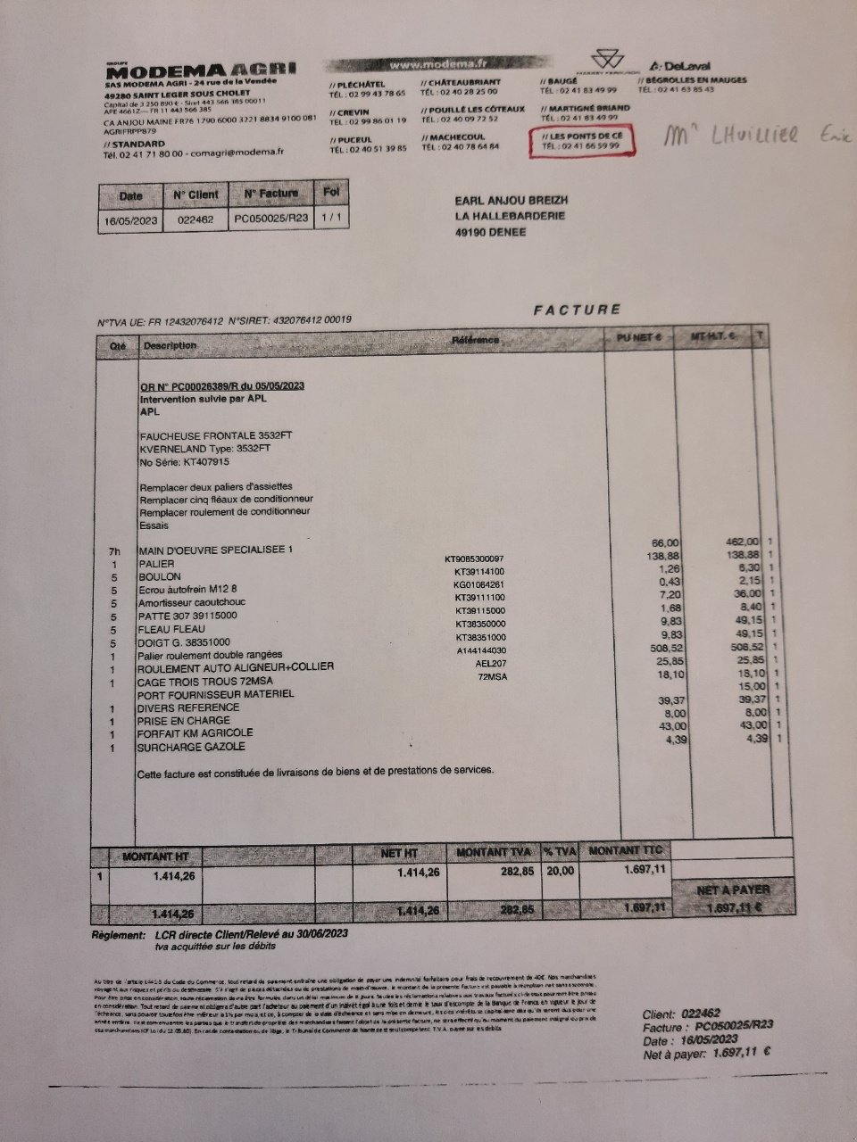 Mähwerk типа Kverneland 3532FT, Gebrauchtmaschine в Lalœuf (Фотография 11)