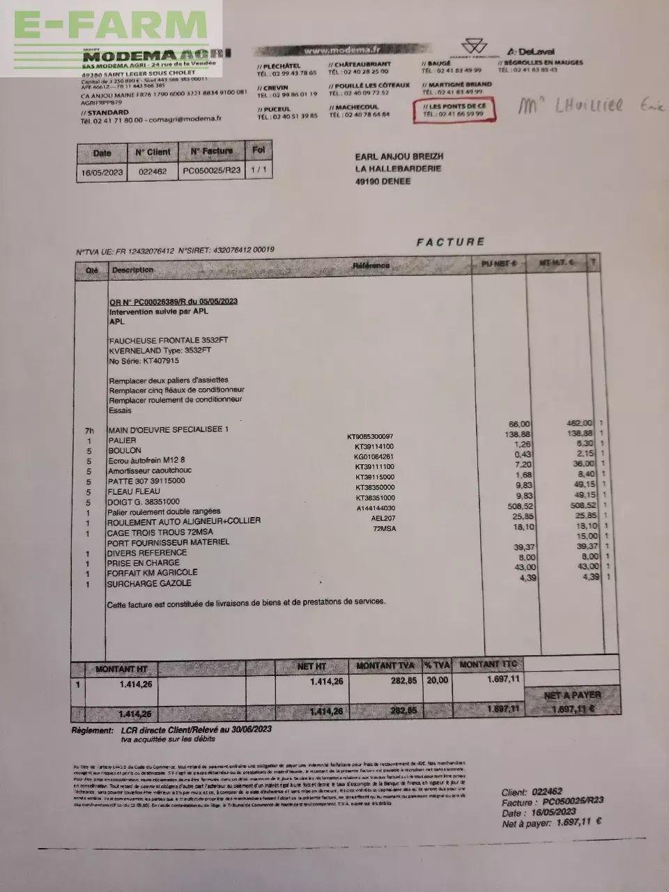 Mähwerk tip Kverneland 3532ft, Gebrauchtmaschine in CHAUVONCOURT (Poză 11)