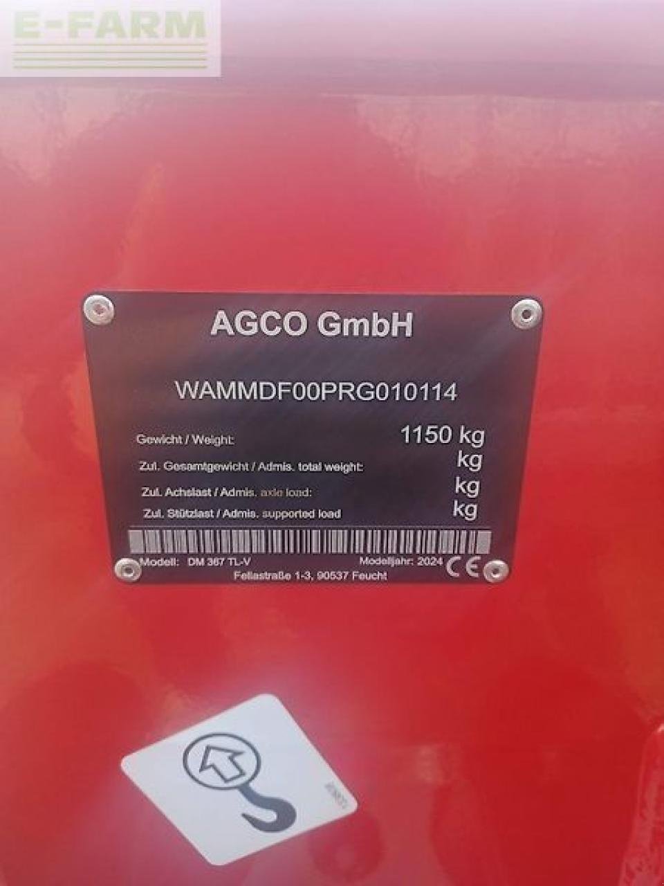 Mähwerk typu Massey Ferguson dm 367 tl-v, Gebrauchtmaschine v STAPEL (Obrázek 7)